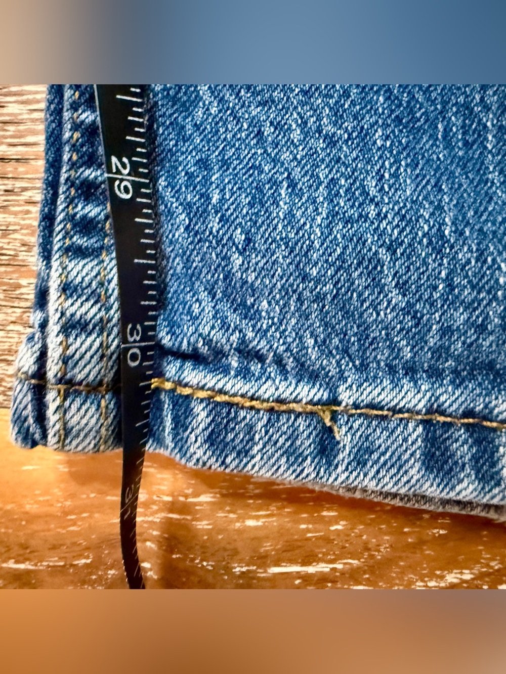 Levi's 505 Men's Blue Straight Leg Classic Denim Jeans 32 x 34 - Picture 7 of 11